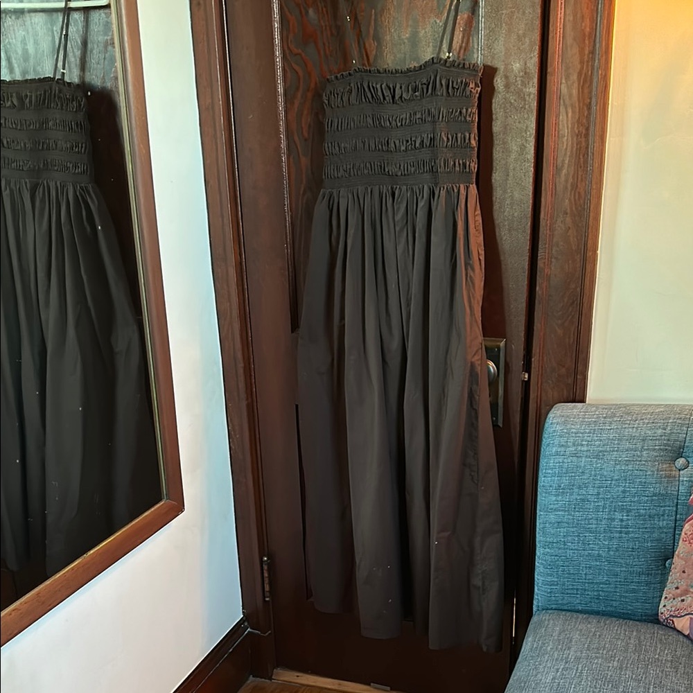 Stylish Brown Ruched Maxi Dress